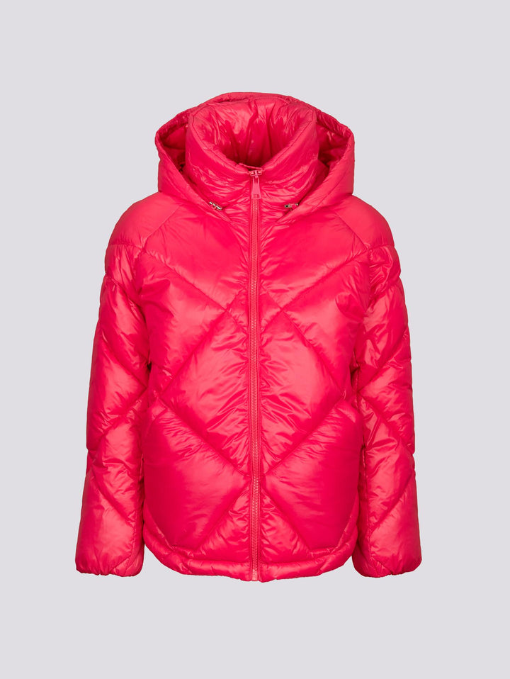 PIUMINO CORTO IN NYLON LEGGERO FUCSIA 9000 0453 OOFWEAR 