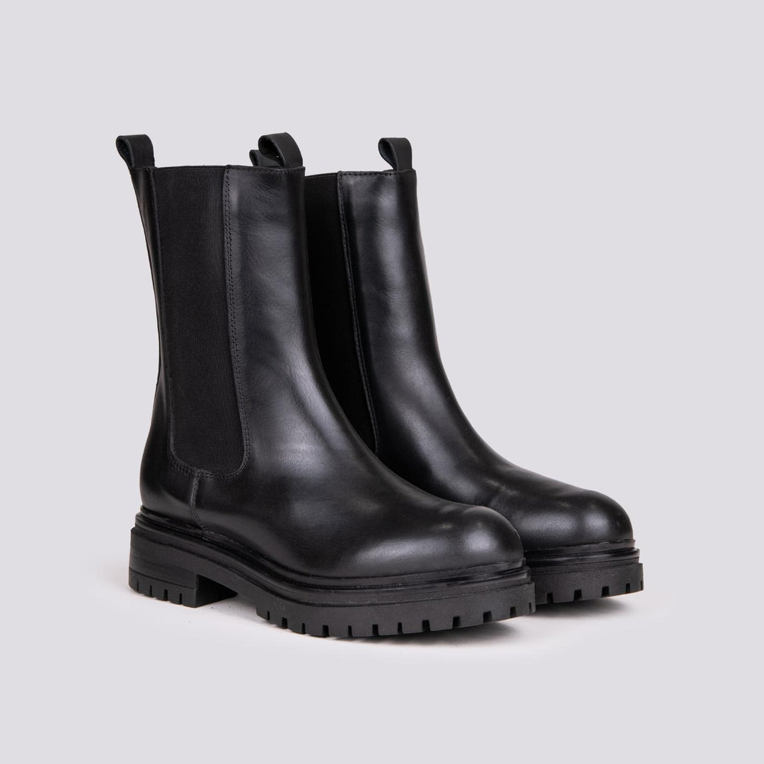 BIKER IN PELLE NERA TRPR64 NERO ANDREA MORANDO 