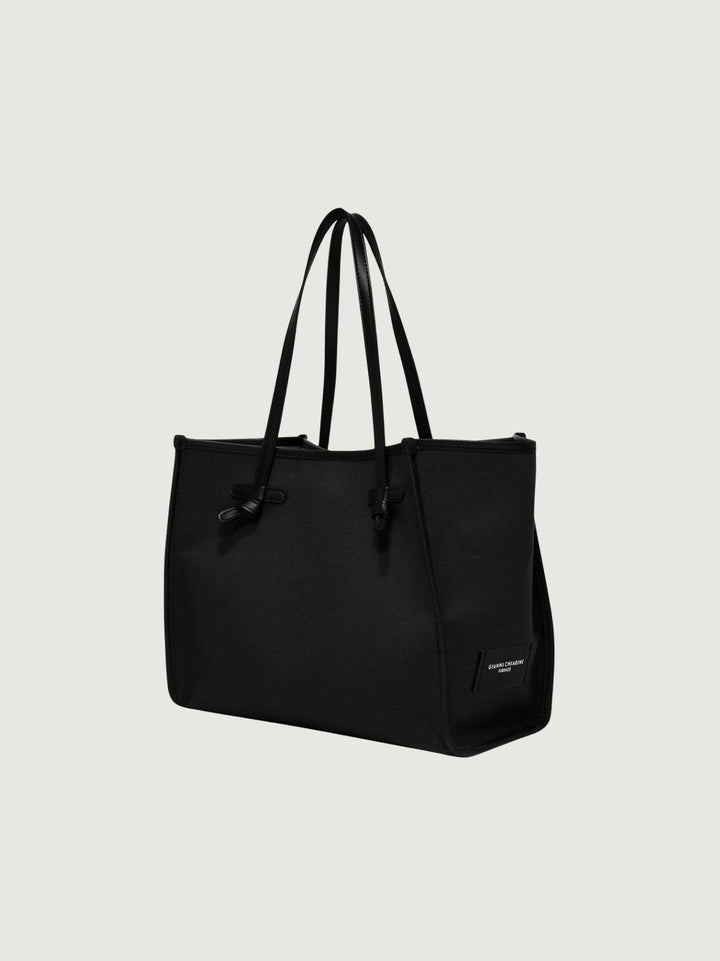 Shopping Marcella grande in canvas nera BS 6850/COMM CNV-SE 4250 GIANNI CHIARINI 