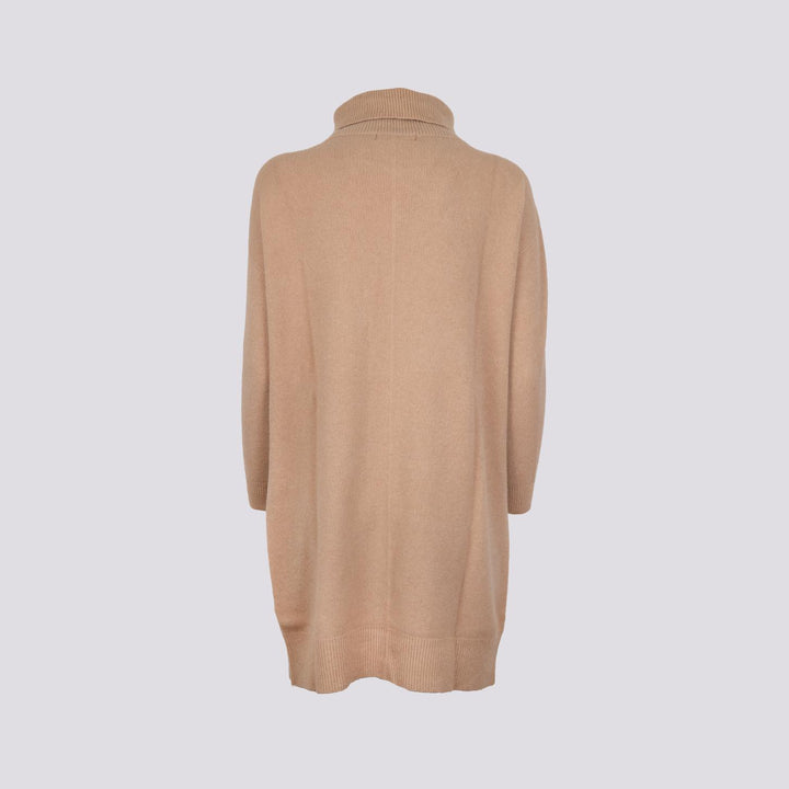 MAGLIA ABITO CON COLLO ALTO BEIGE 0370/225 0234 BIMOR 