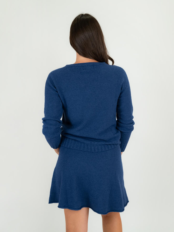 MAGLIA GIROCOLLO BLU 0550/06 1073 BIMOR 