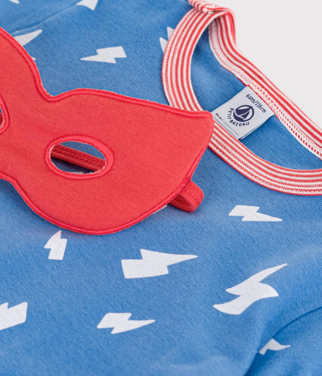 Pigiama bambino travestimento fosforescente in cotone con mantello A0EM1 01 PETIT BATEAU 