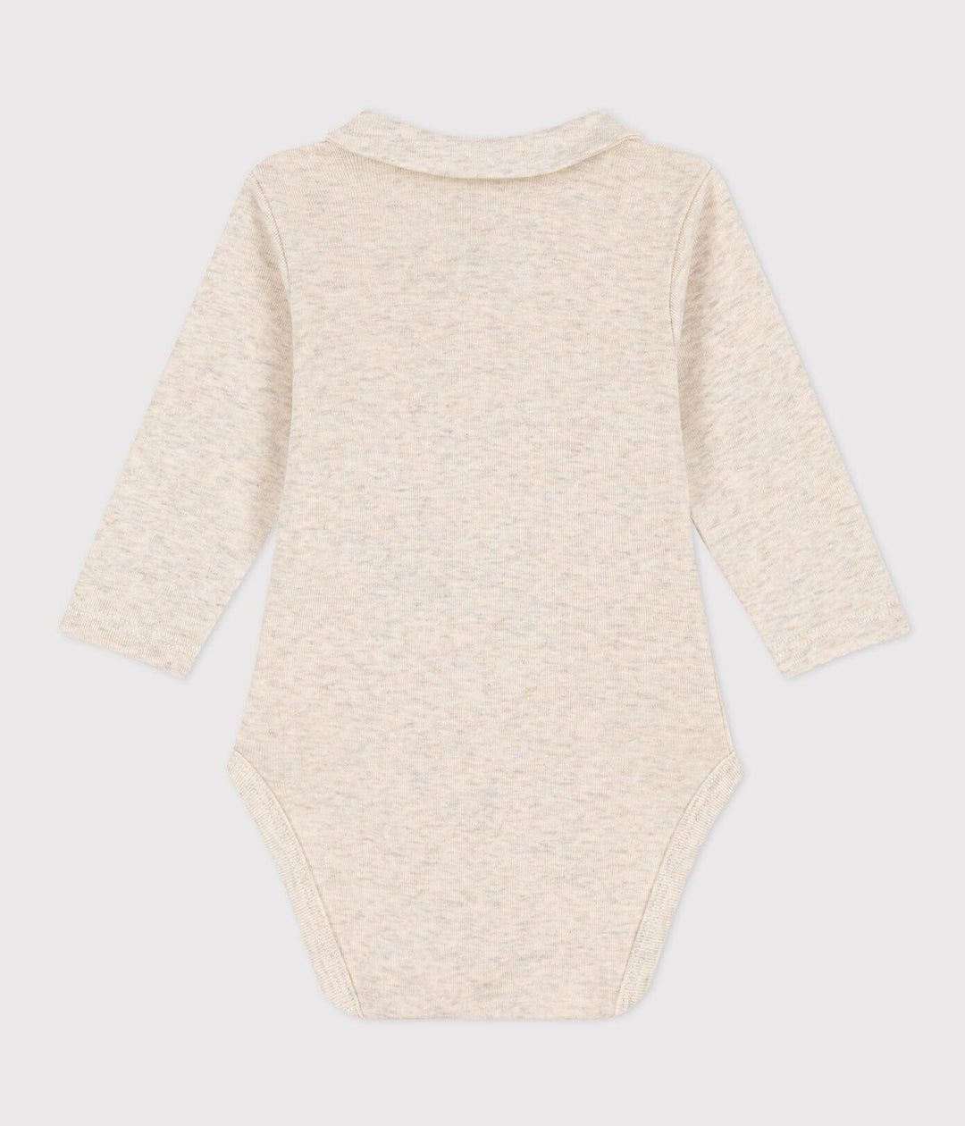 BODY A MANICA LUNGA CON COLLETTO IN COTONE PER BEBÈ A085E 02 PETIT BATEAU 