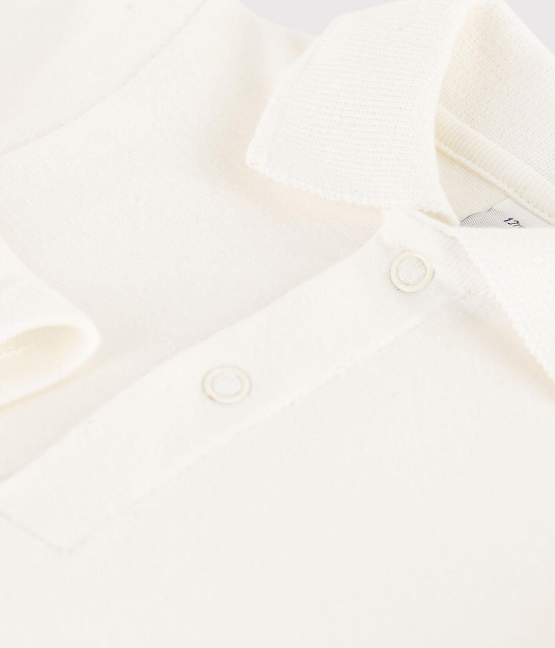 BODY A MANICA LUNGA BEBÈ CON COLLETTO POLO IN COTONE A05Q2 01 PETIT BATEAU 