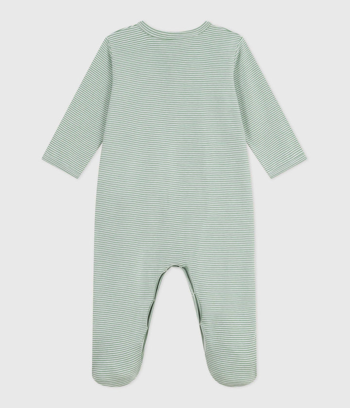 Pigiama in cotone millerighe neonato A0E2M 03 PETIT BATEAU 