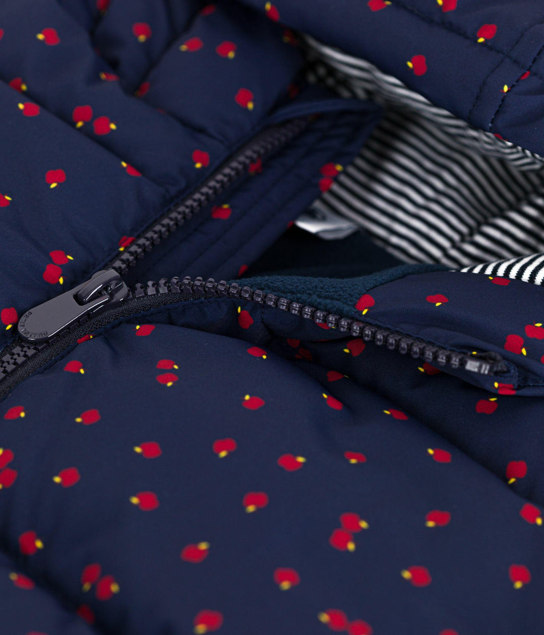 PIUMINO LUNGO BLU STAMPA MELE A0EGR 01 PETIT BATEAU 