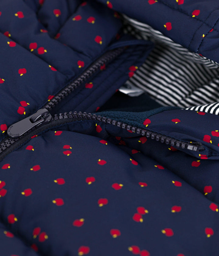 PIUMINO LUNGO BLU STAMPA MELE A0EGR 01 PETIT BATEAU 