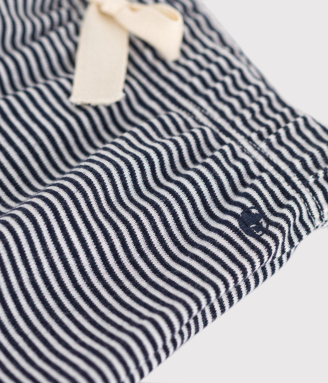 Pantaloni a righe con fiocco in cotone biologico A0BQ4 01 PETIT BATEAU 