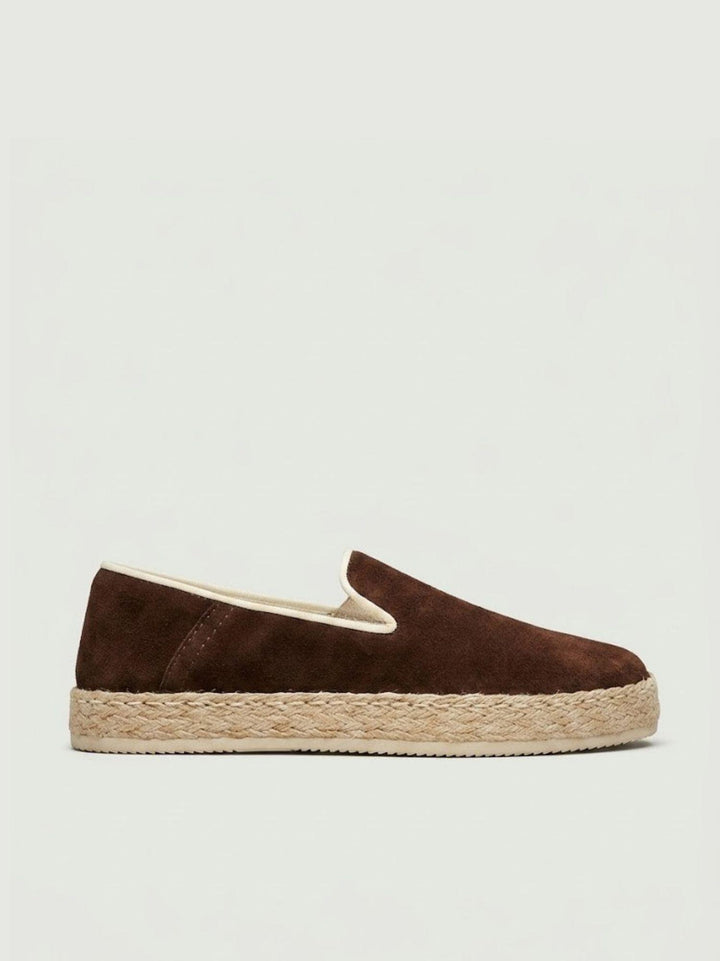 Espadrillas in pelle scamosciata testa di moro ESP MO V2 
