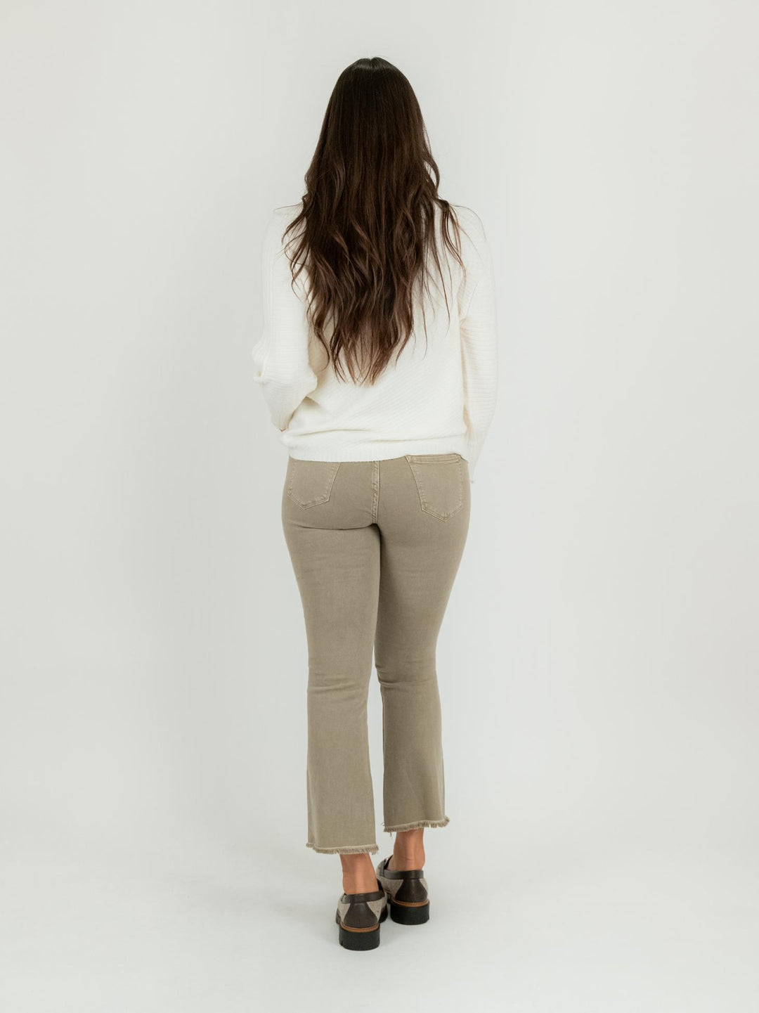 PANTALONE 5 TASCHE SFRANGIATO TORTORA 6826/26/ TORTORA ANDREA MORANDO 