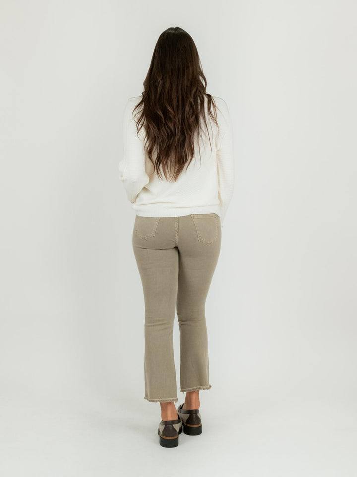 PANTALONE 5 TASCHE SFRANGIATO TORTORA 6826/26/ TORTORA ANDREA MORANDO 