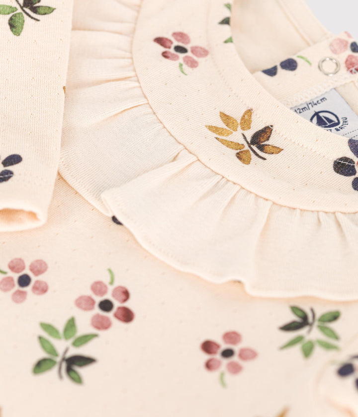 Blusa in tubique a fiori