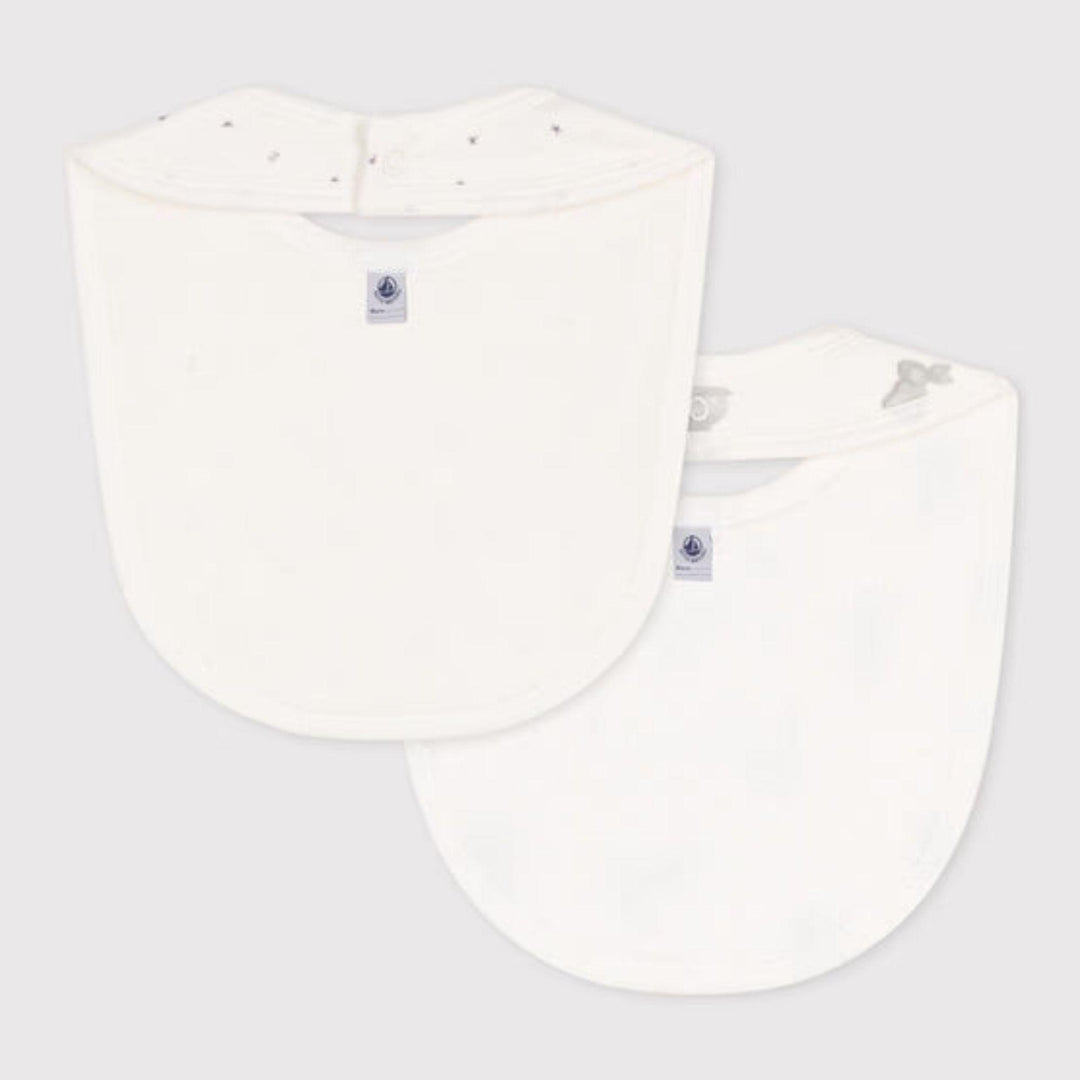 CONFEZIONE DA 2 BAVAGLINI IN COTONE PER NEONATI A09S7 03 PETIT BATEAU 