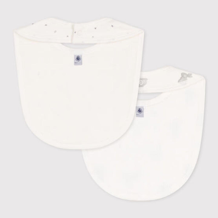 CONFEZIONE DA 2 BAVAGLINI IN COTONE PER NEONATI A09S7 03 PETIT BATEAU 
