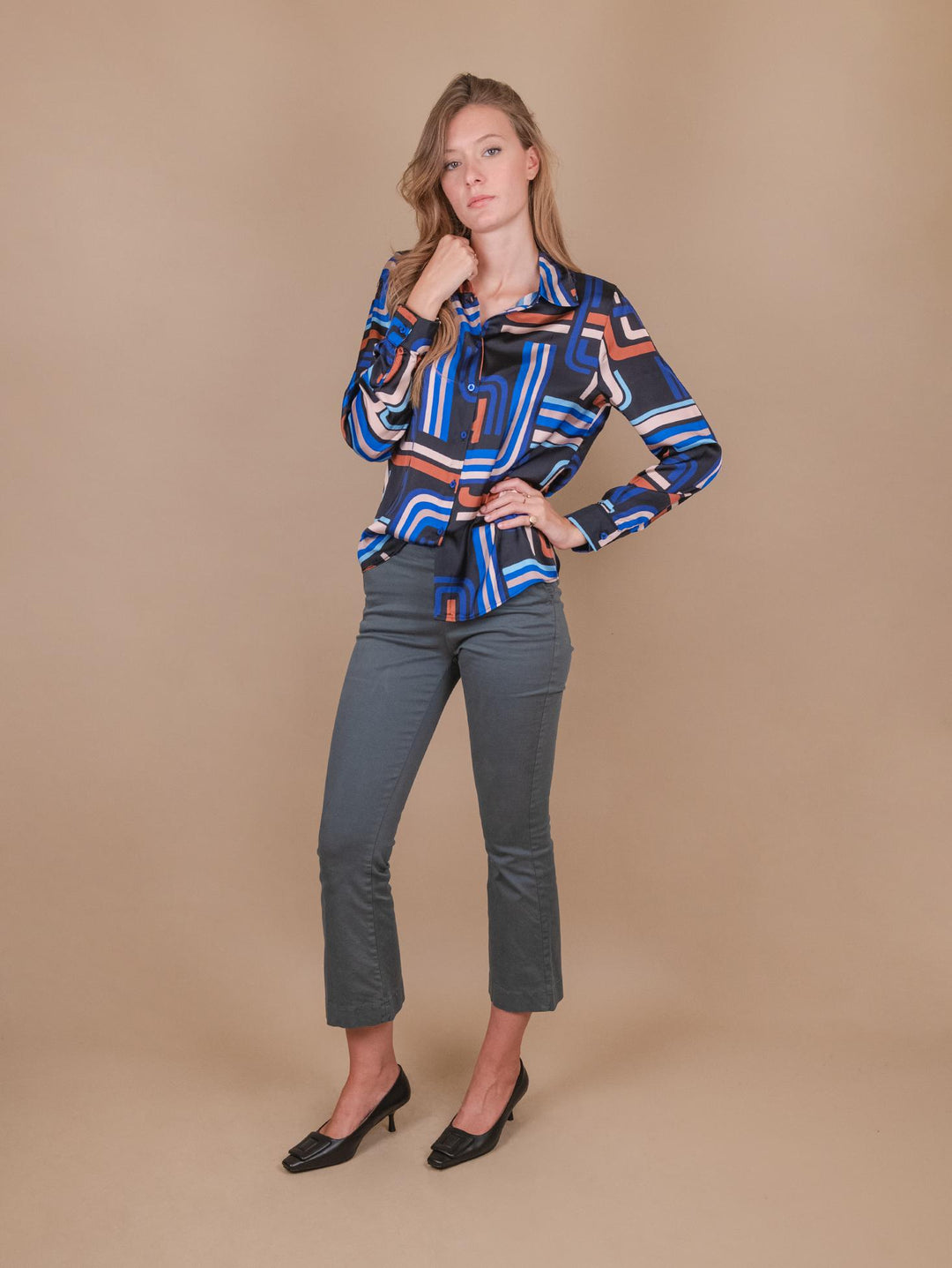 CAMICIA FANTASIA OPTICAL C2446 3250 ANDREA MORANDO 
