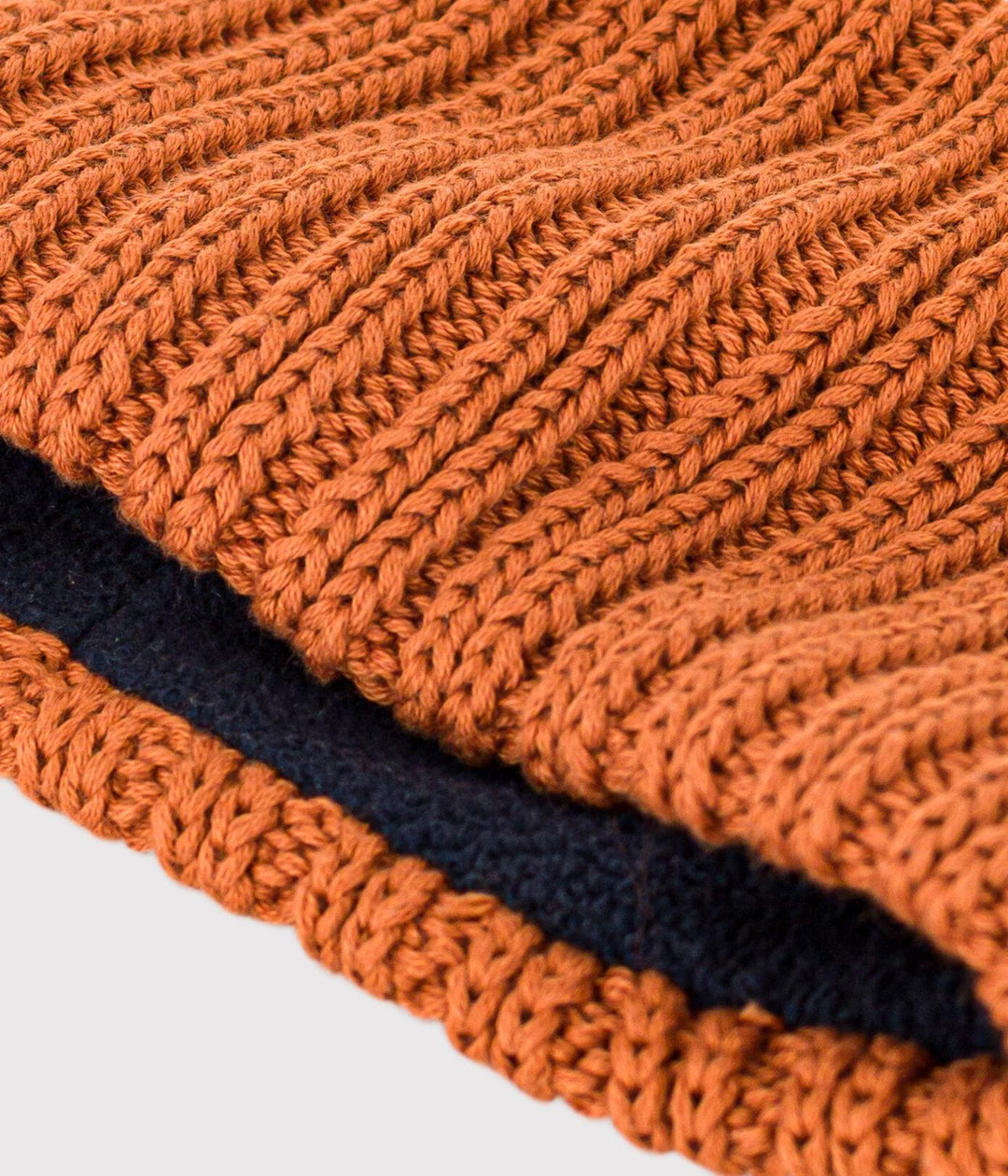 SNOOD IN MAGLIA A RIGHE CON FODERA IN PILE A08DU 06 PETIT BATEAU 