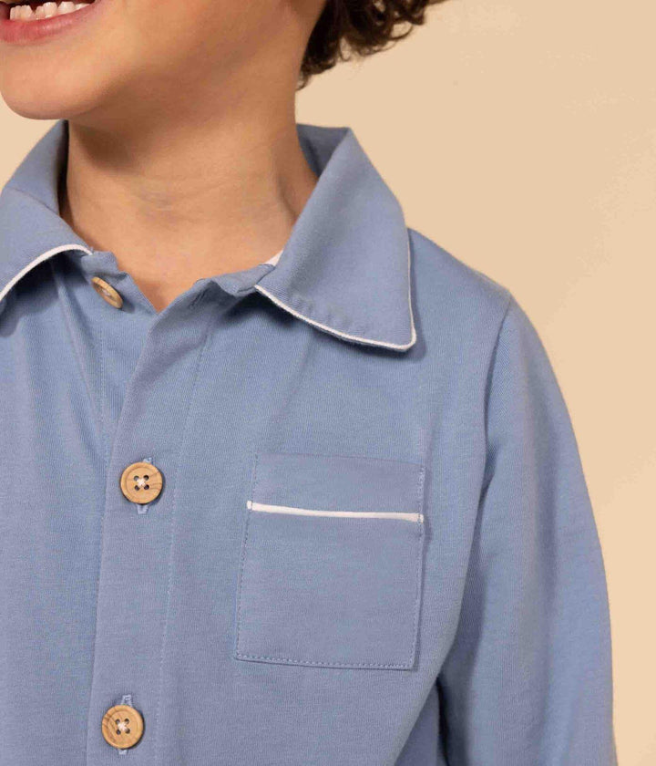 PIGIAMA BAMBINO IN JERSEY A082A 01 PETIT BATEAU 