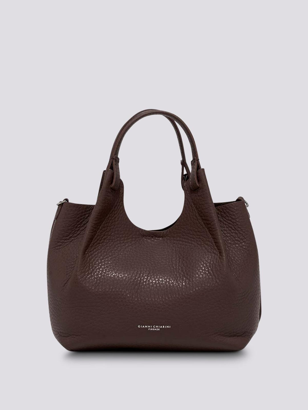 Borsa a spalla Dua in pelle martellata TESTA MORO BS 9719/23AI RNGDBL 12573 GIANNI CHIARINI 