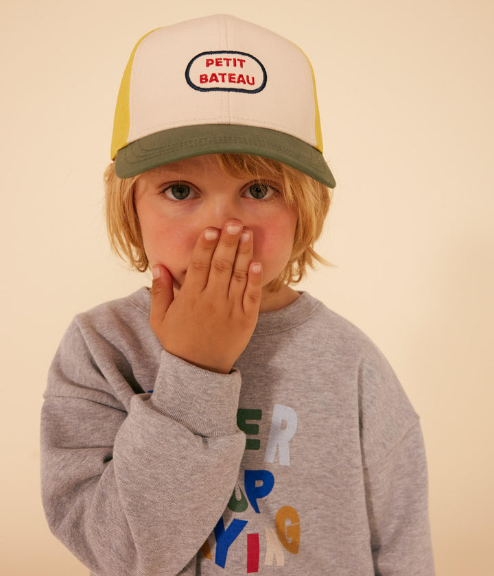 MAGLIA IN TESSUTO FELPATO GRIGIO BAMBINO A0A19 01 PETIT BATEAU 