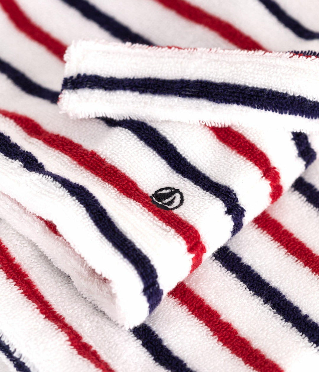 Accappatoio in spugna a righe A0DS5 83 PETIT BATEAU 