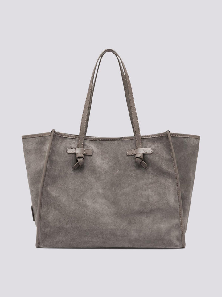 Shopping Marcella in camoscio grigio chiaro BS 9750/23AI CM-PL 9210 GIANNI CHIARINI 