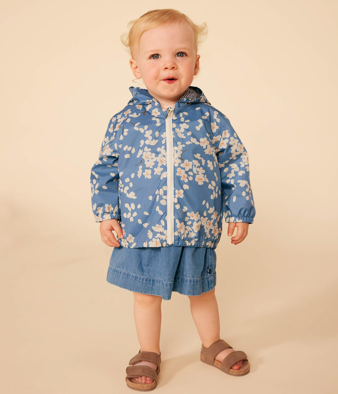 GIACCA ANTIVENTO FANTASIA fiori di ciliegio BEBÈ A09JF 01 PETIT BATEAU 