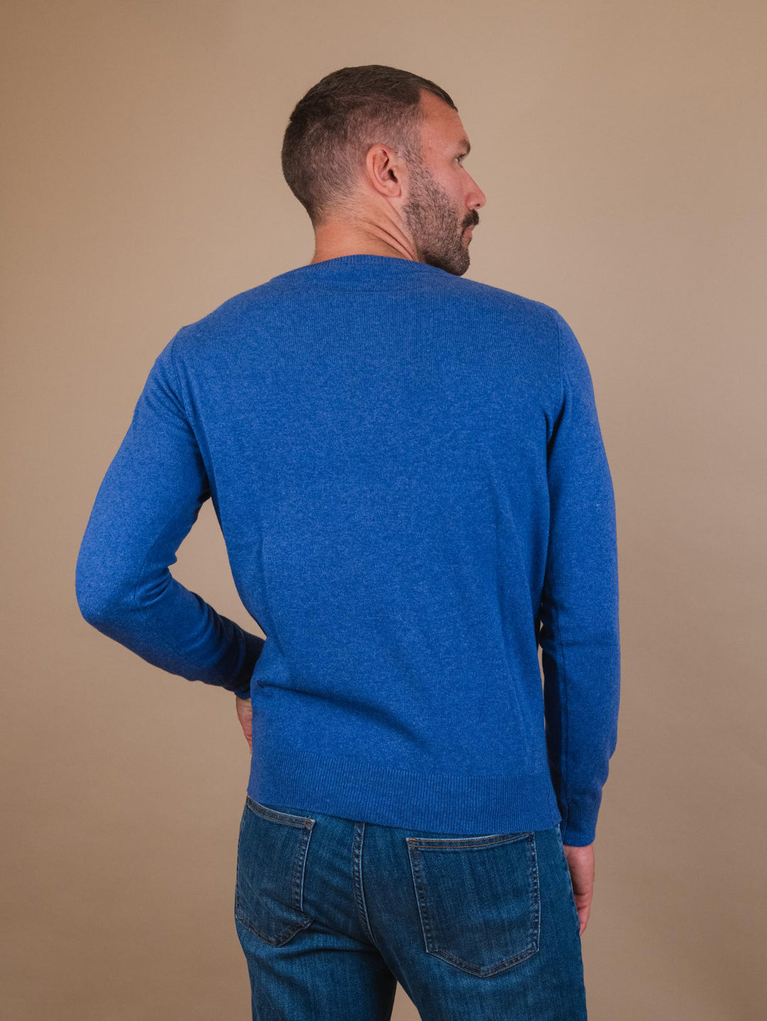GIROCOLLO IN LANA MISTO CASHMERE BLUETTE 8150223 209 ANDREA MORANDO 