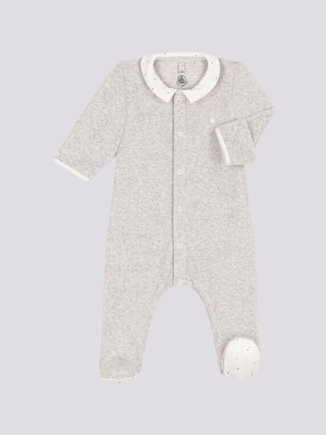 PIGIAMA BEBÈ IN CINIGLIA GRIGIO A09H5 01 PETIT BATEAU 