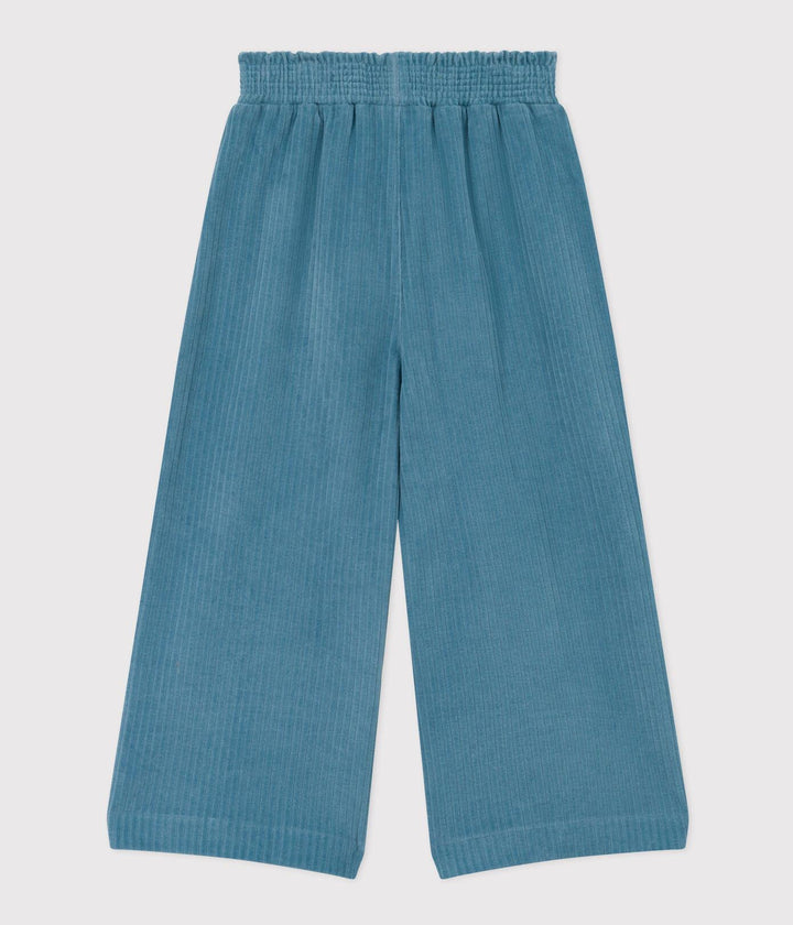 PANTALONI BAMBINA IN VELLUTO FINE A084M 02 PETIT BATEAU 