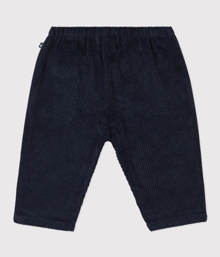 PANTALONI IN VELLUTO A COSTE GROSSE BLU A08Q1 02 PETIT BATEAU 