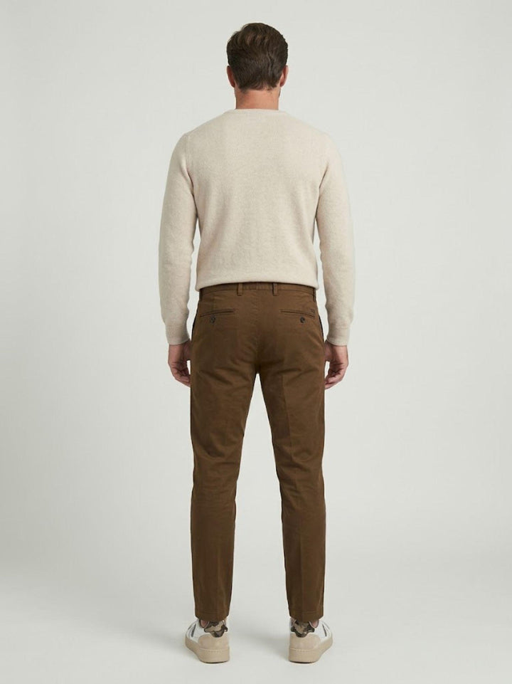 Pantalone chino in cotone cacao CO0123M 2009 ANDREA MORANDO 
