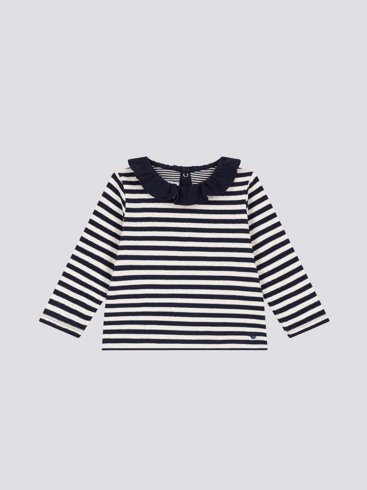 BLUSA IN TUBIQUE A MANICA LUNGA A091V 01 PETIT BATEAU 