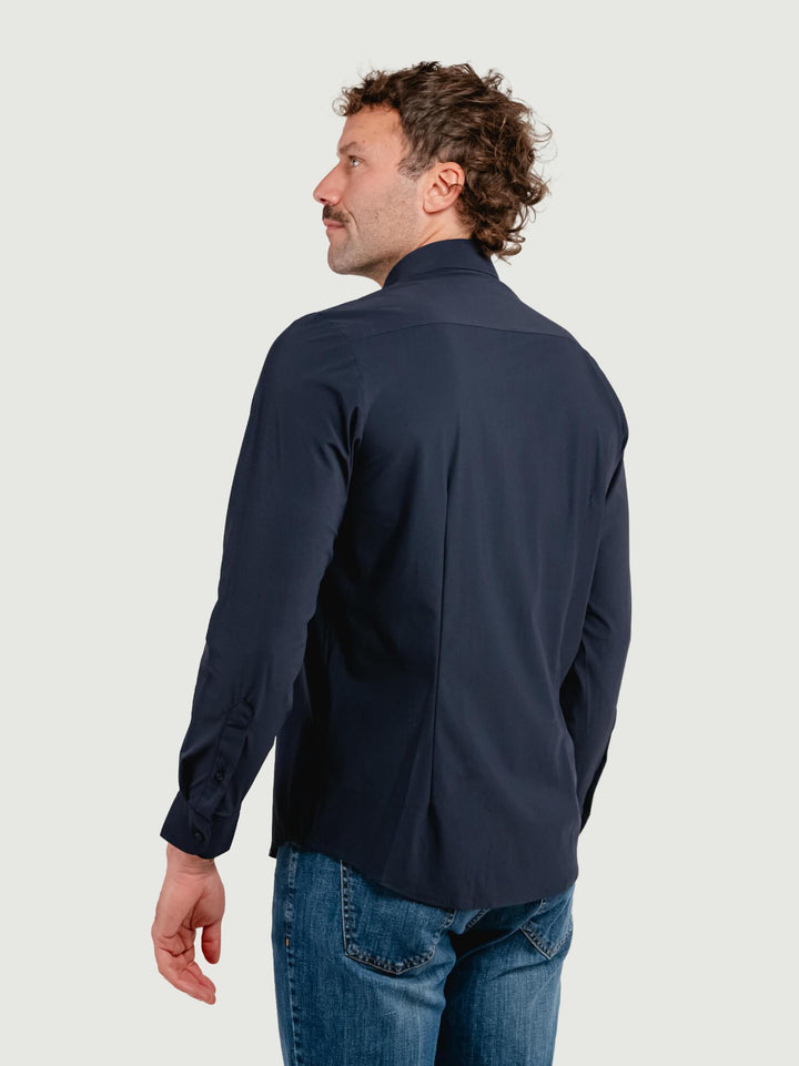 CAMICIA NO STIRO BLU NAVY BU26W10CANEU 200 ANDREA MORANDO 