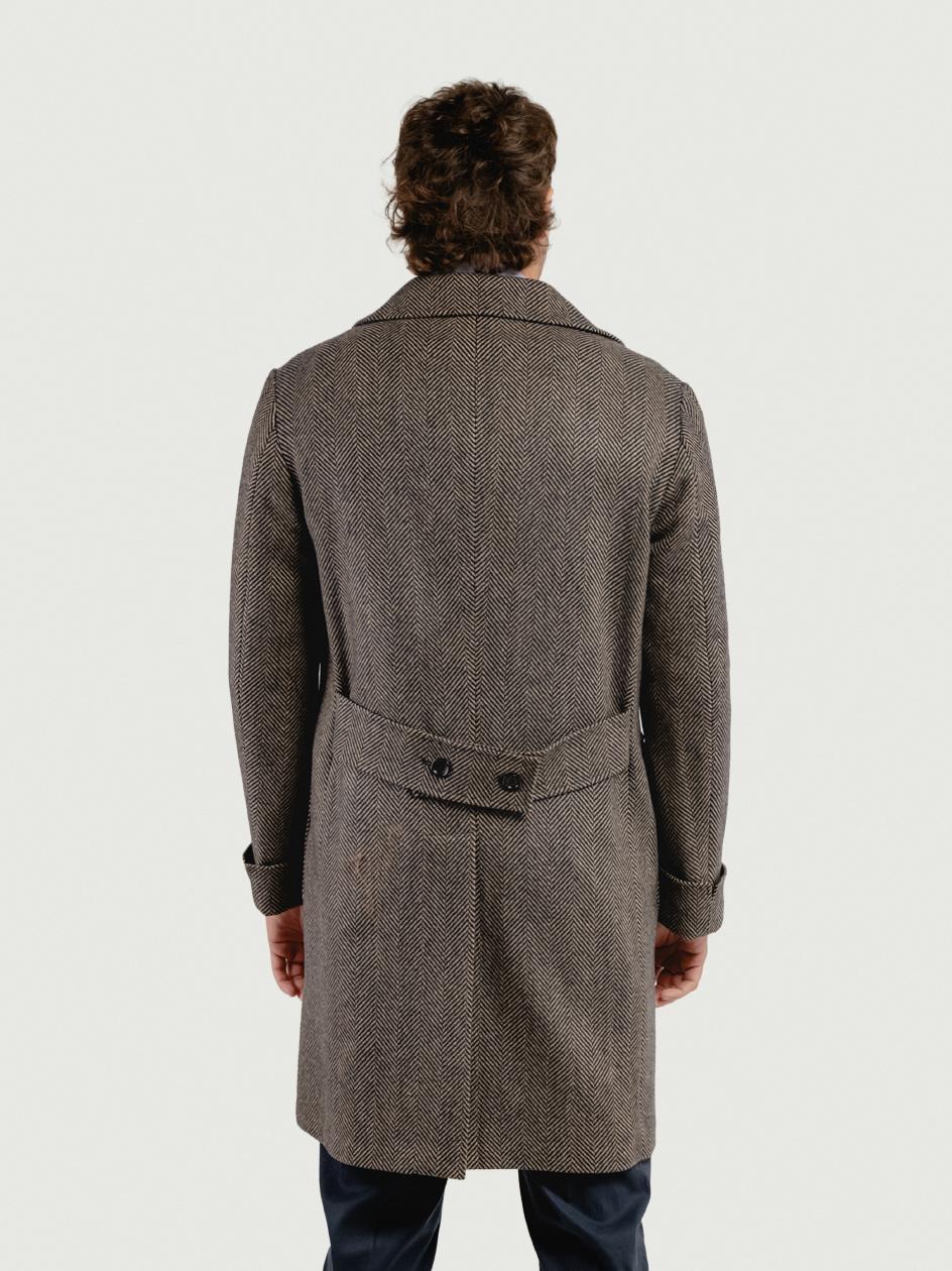 CAPPOTTO DOPPIOPETTO SPIGATO MORO BLU NAVY K011 174 ANDREA MORANDO 
