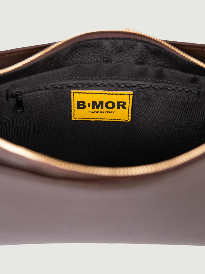 BORSA A SPALLA SEVENTY IN PELLE TESTA MORO SEVENTY T MORO BIMOR 