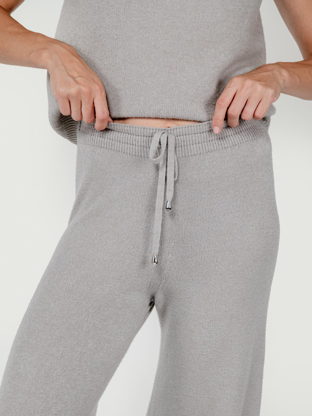 PANTALONI IN MAGLIA TORTORA 0370176 0447 BIMOR 