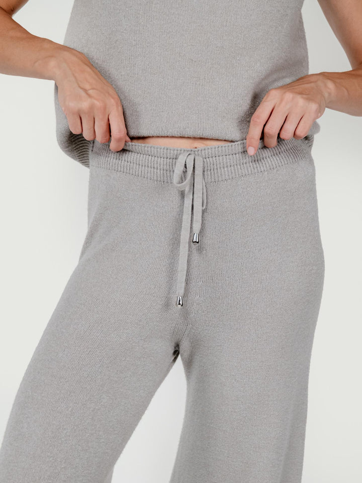 PANTALONI IN MAGLIA TORTORA 0370176 0447 BIMOR 