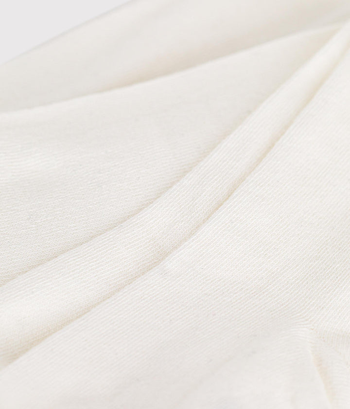 Collant in jersey di cotone bianco