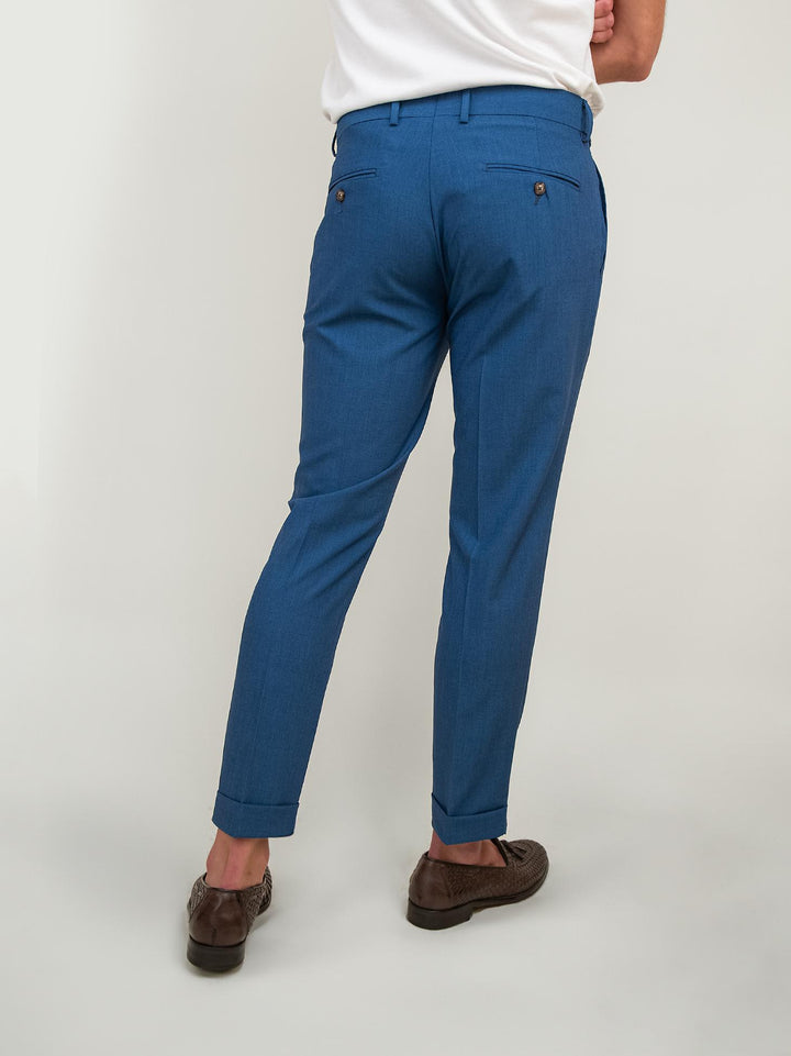 PANTALONE CON PINCES COLOR JEANS GALILEO JEANS ANDREA MORANDO 