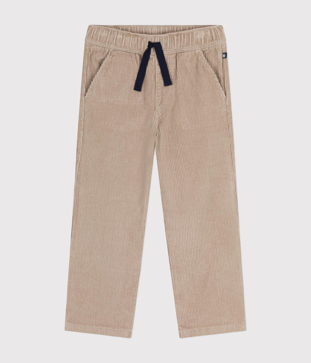 Pantaloni dritti in velluto beige A0BAR 02 PETIT BATEAU 