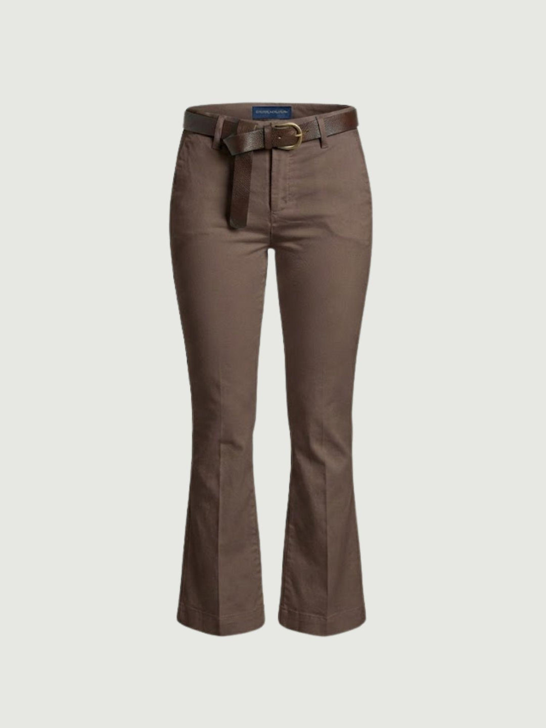 Pantalone a trombetta in cotone cioccolato 824MA CIOCCOLATO ANDREA MORANDO 