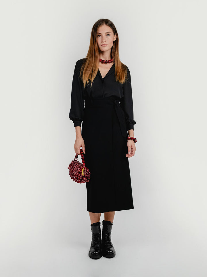ABITO CAMICIA NERO 4492 036 ANDREA MORANDO 