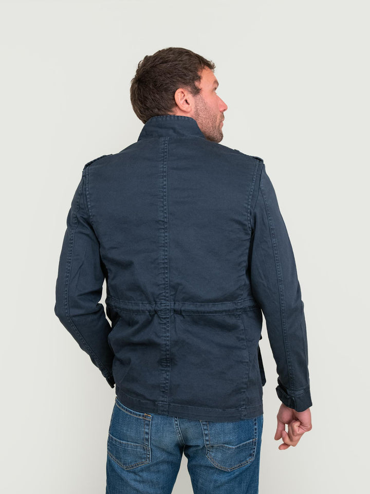 FIELD JACKET IN COTONE BLU NAVY BU24S06GIPA 200 ANDREA MORANDO 