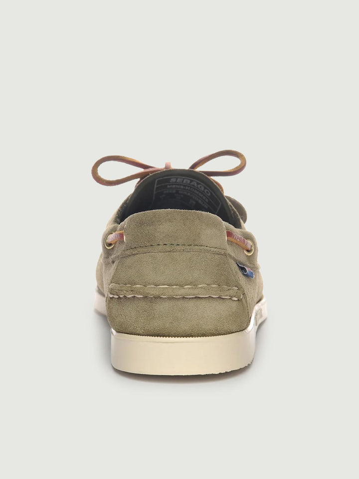 Mocassino Docksides Portland Artisan in pelle scamosciata verde 78123GW AFP SEBAGO 