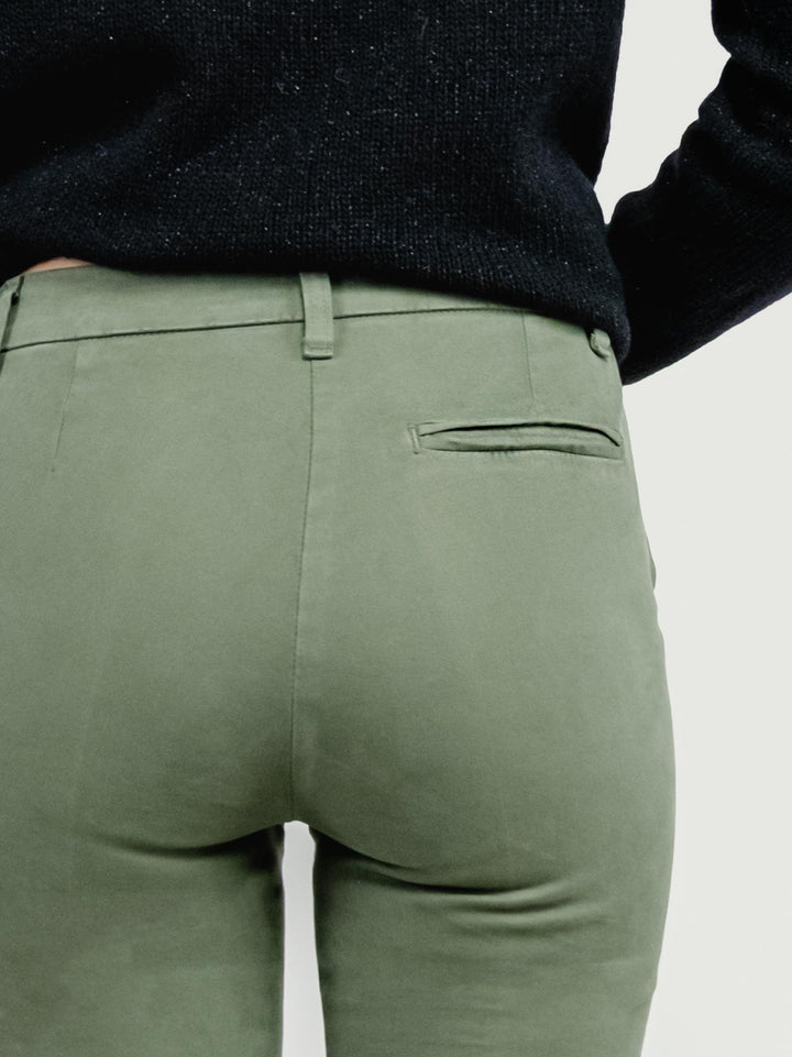 PANTALONE A ZAMPA IN COTONE SALVIA 87482JA SALVIA ANDREA MORANDO 