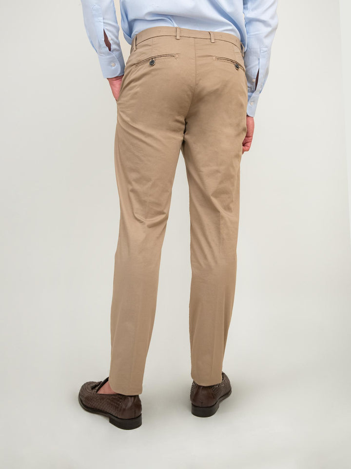 PANTALONE IN COTONE BEIGE T83/STR 209 NOLAB 