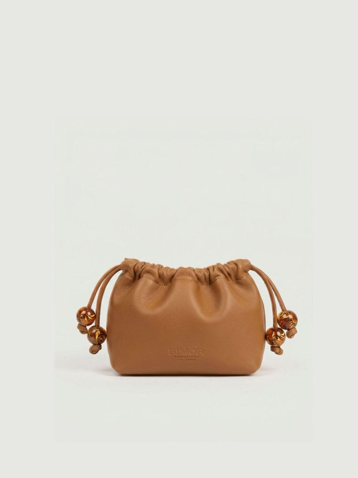Borsa a mano Doll in resina caramel pearl DOLL+BB MARRONE PERLA+CUOIO BIMOR 