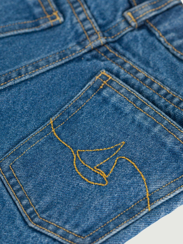 Pantaloni elasticizzati in denim A0DWD 01 PETIT BATEAU 