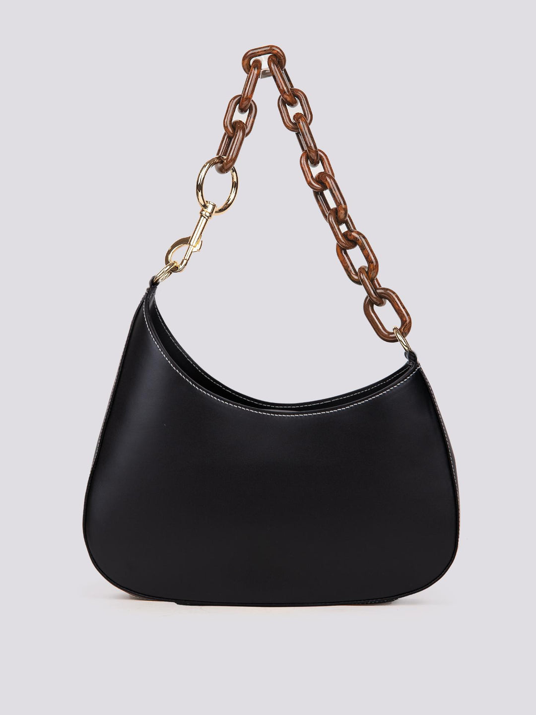 Borsa In Pelle nera Con Tracolla In Osso Curvy CURVY NERO BIMOR 