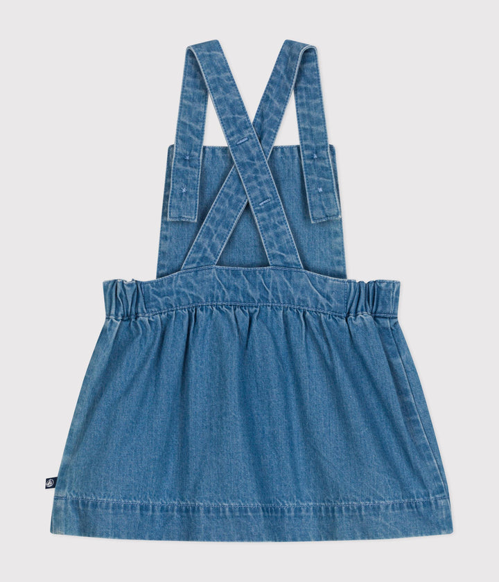 ABITO SMANICATO IN DENIM LEGGERO PER BEBÈ A09OD 01 PETIT BATEAU 